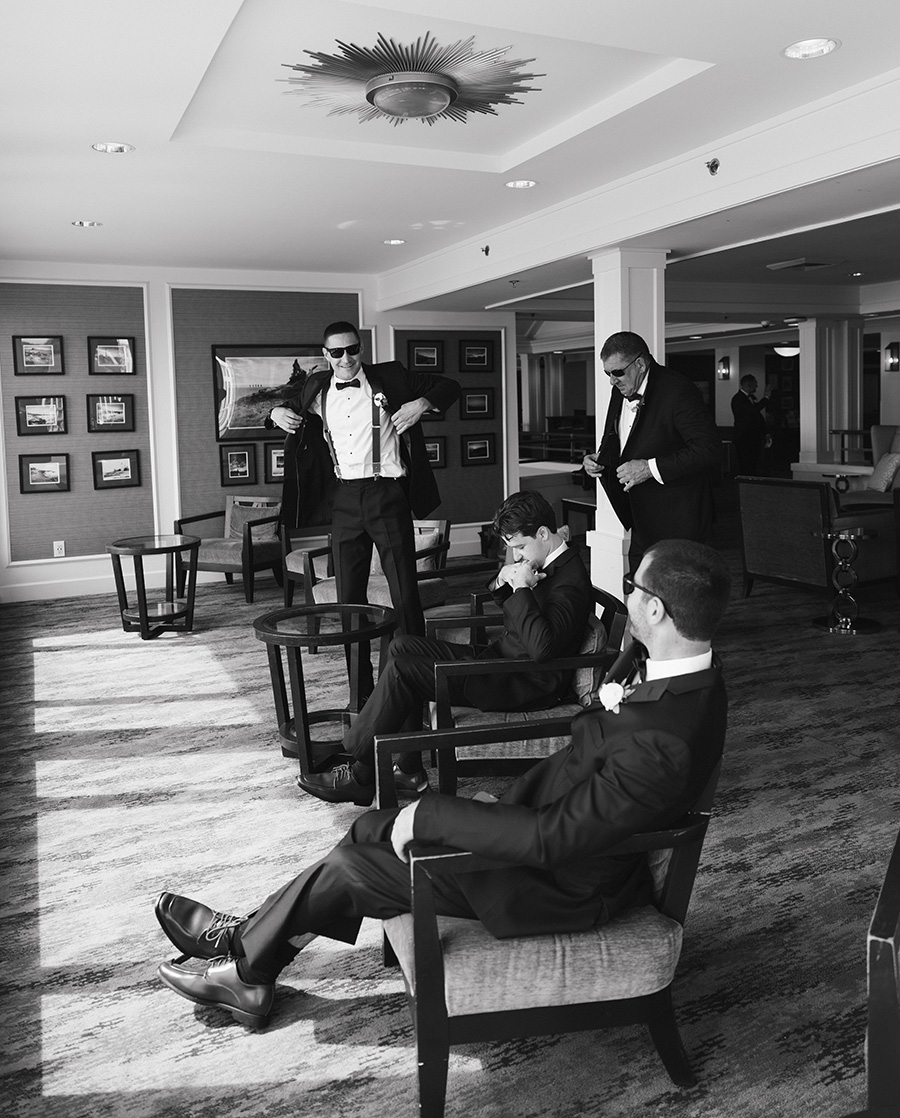grooms getting ready